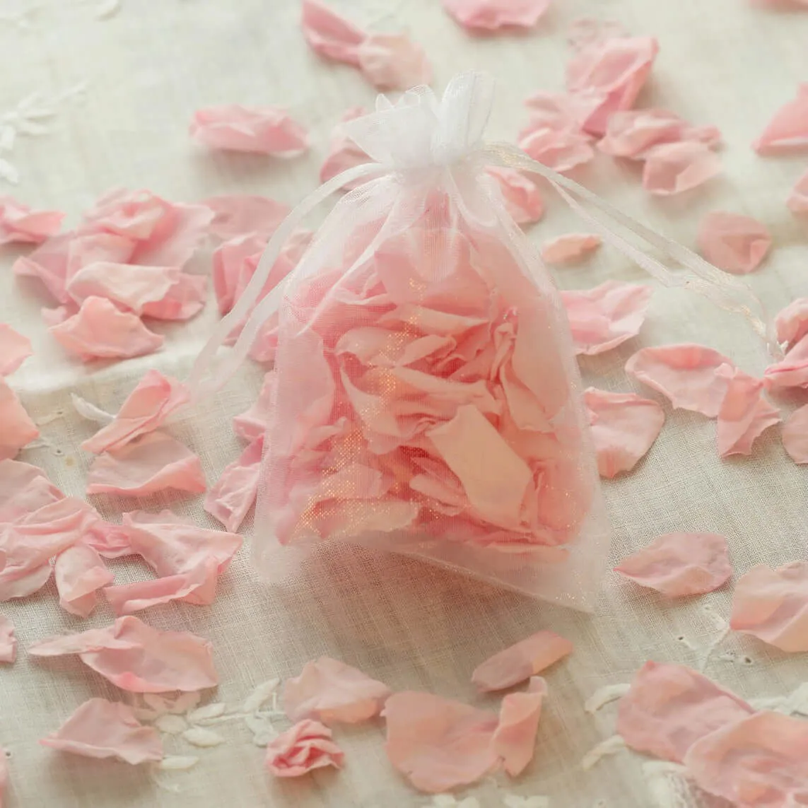 10 Pack 3"x4" Blush Organza Drawstring Wedding Party Favor Gift Bags - Clearance SALE