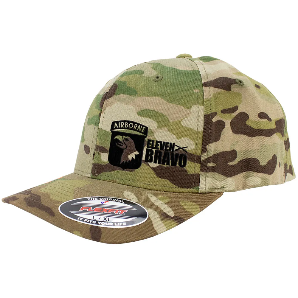 101st Airborne 11 Bravo Series FlexFit Caps Multicam