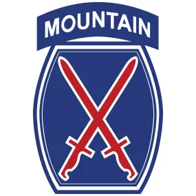 10th Mountain Division Vinyl Decal