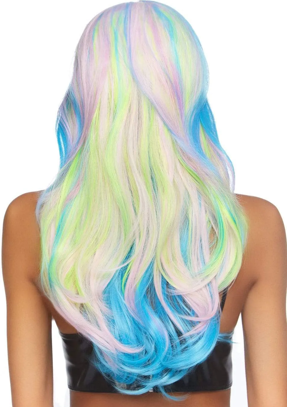 27" Mystic Hue Multi Color Wavy Long Wig