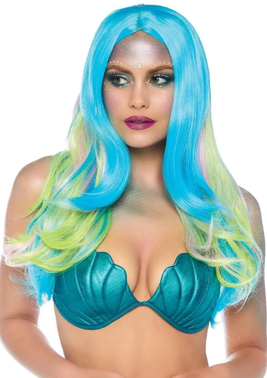 27" Mystic Hue Multi Color Wavy Long Wig