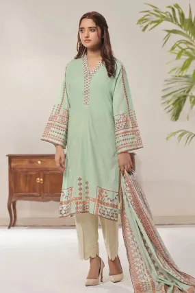 2PC Unstitched Printed Lawn Shirt and Dupatta KSD-2376