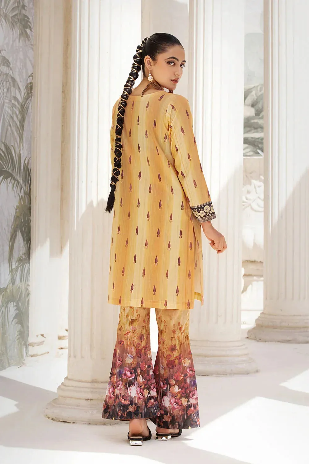 2PC Unstitched Printed Lawn Shirt and Trouser KST-2650