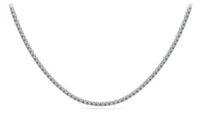 4 Prong Riviera Diamond Necklace with 11.61 ct.(finished) 2.8mm