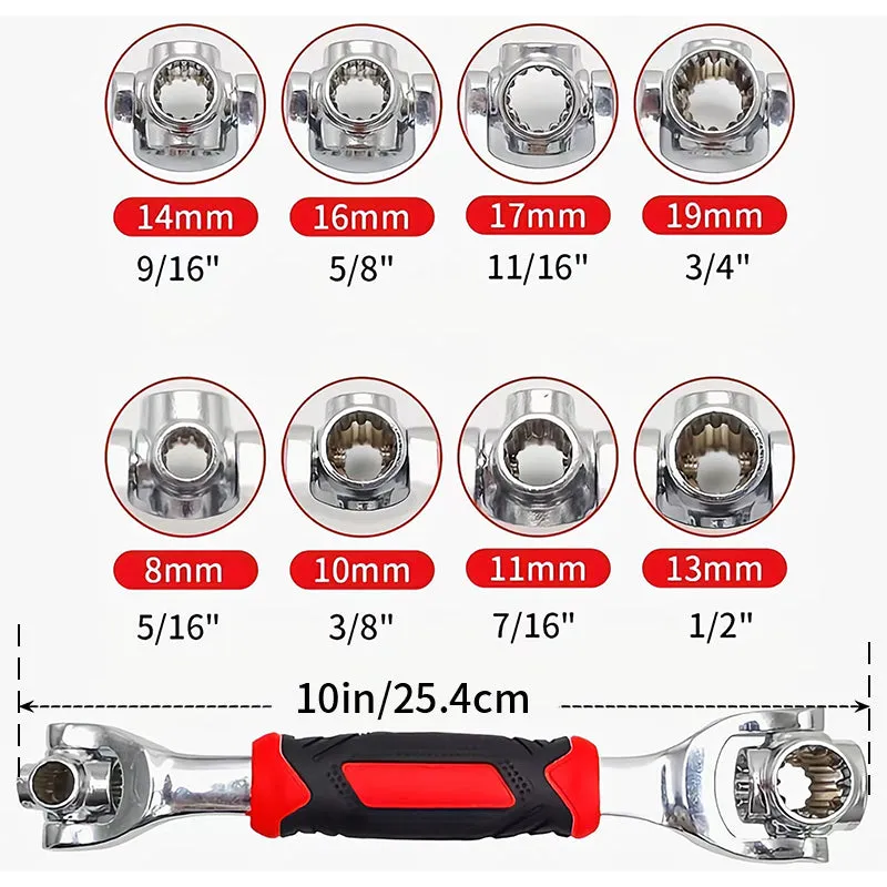 52 in 1 Universal Socket Spanner Wrench