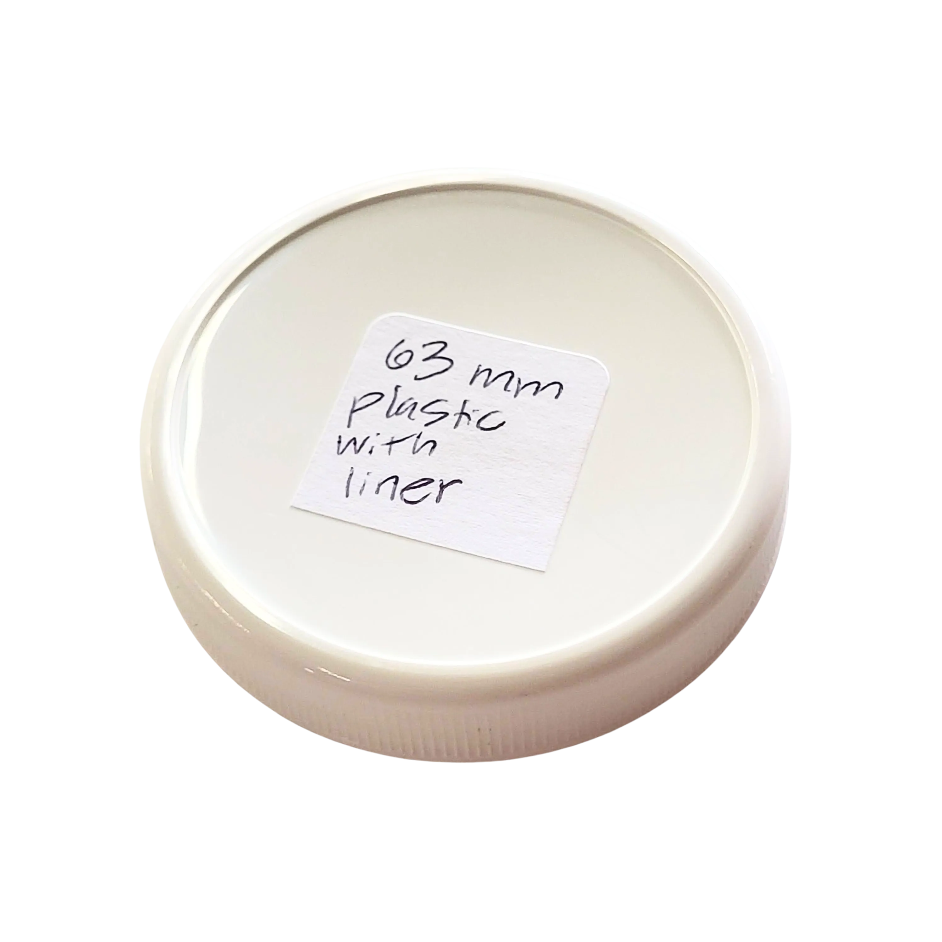 63mm Plastic Lids with Liner