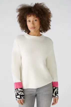 89584 Stone/Pink/Geo Pullover