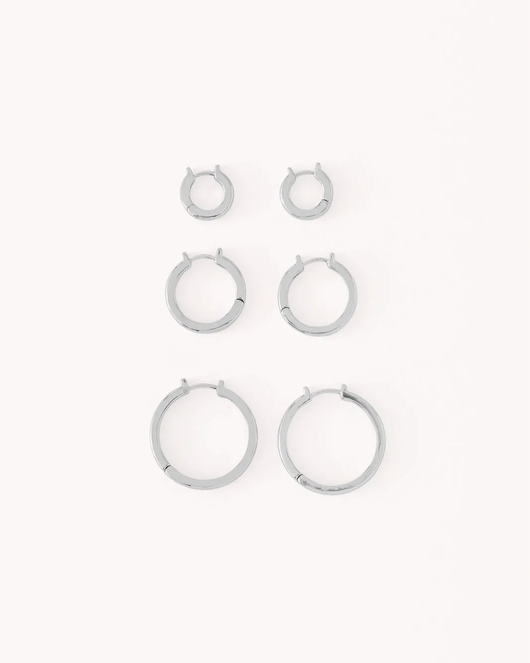 ADELINE EARRING 3 PACK - STERLING SILVER