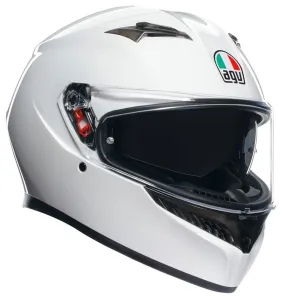 AGV K3 E2206 Full Face Motorcycle Helmet - Solid Seta White