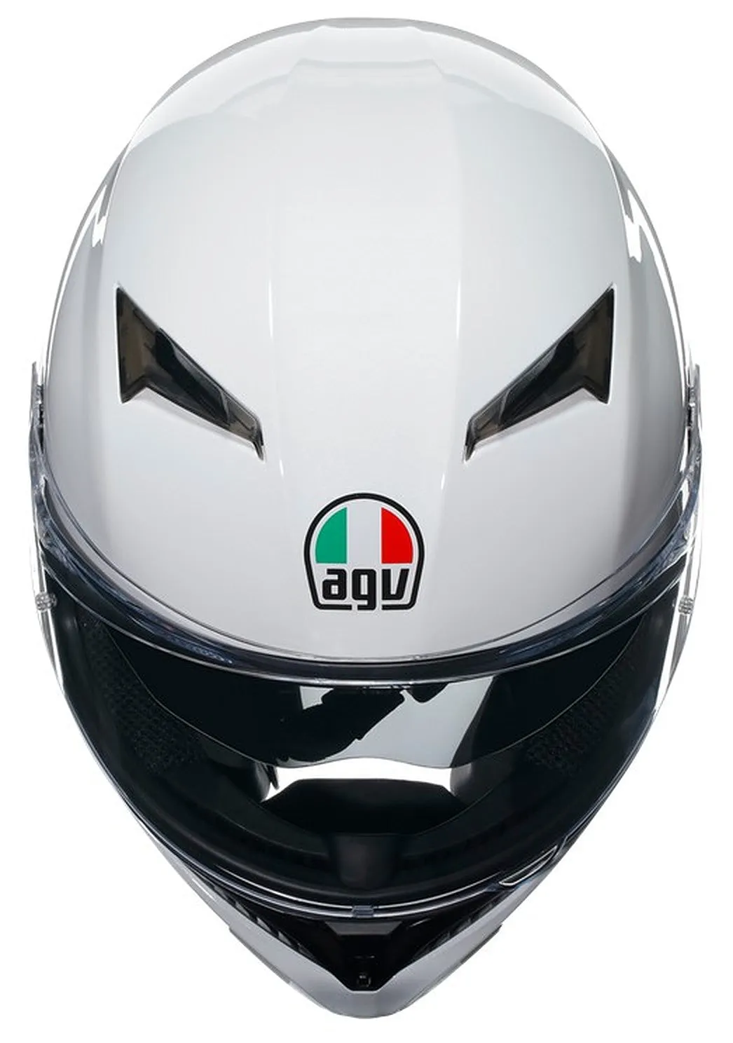 AGV K3 E2206 Full Face Motorcycle Helmet - Solid Seta White