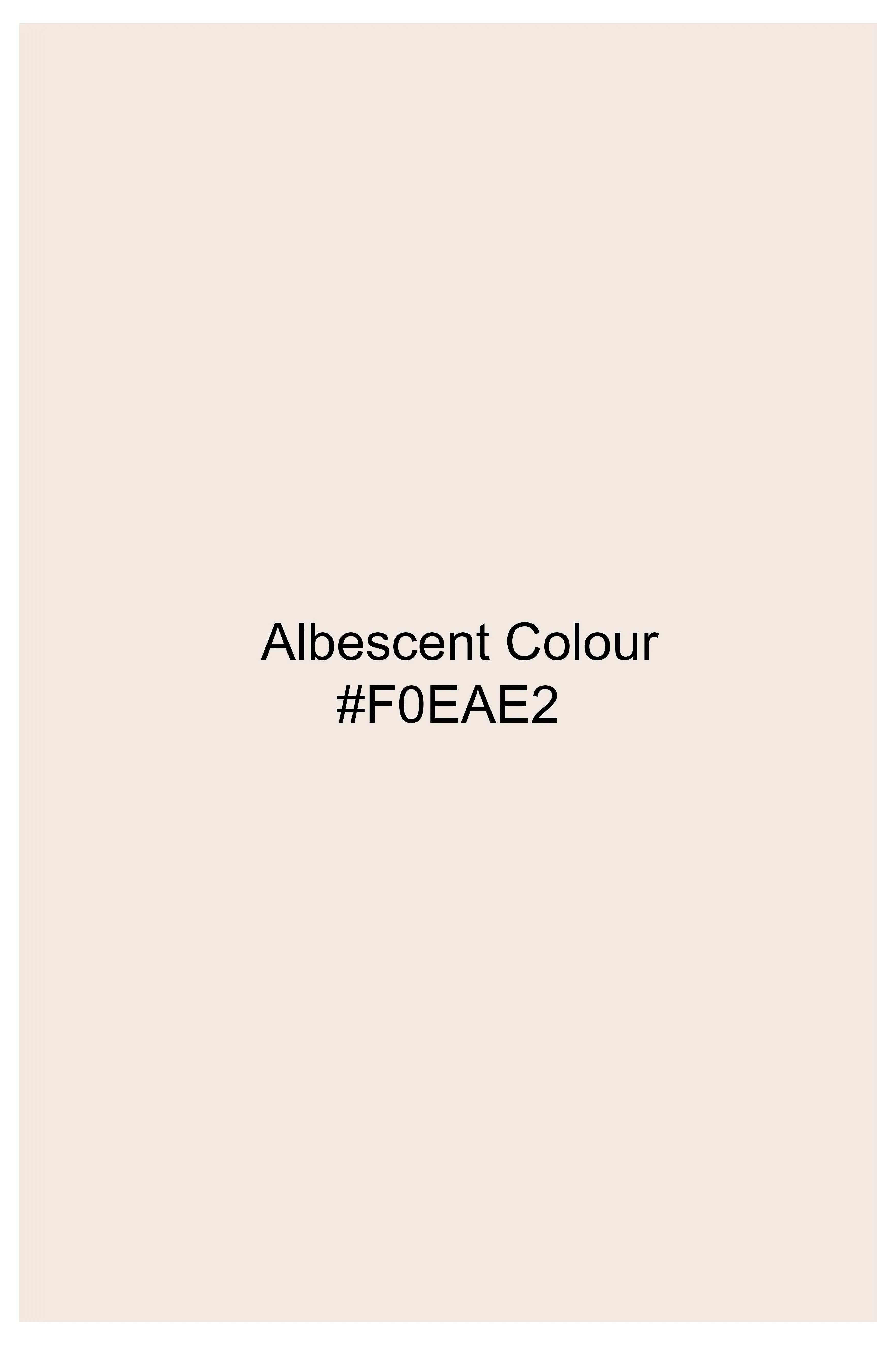 Albescent Cream Subtle Sheen Viscose Kurta