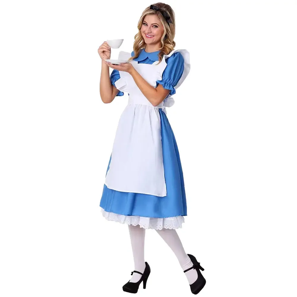 Alice Wonderland Lolita Costume Halloween Party Kid Costume