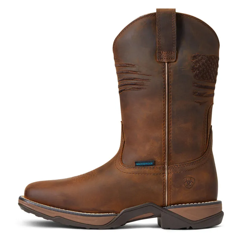 Ariat Ladies Anthem Patriot Waterproof Western Boot 10040369