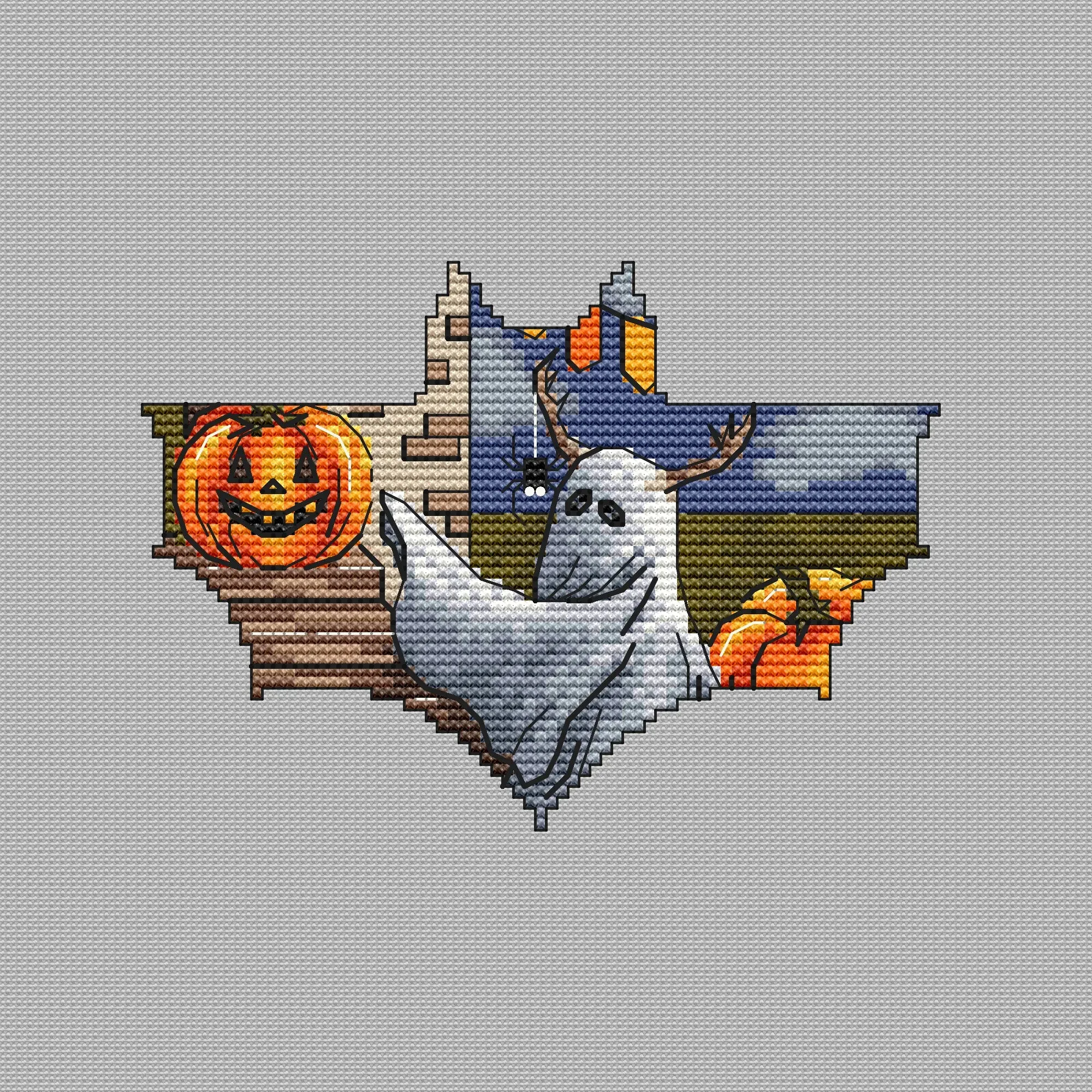 Autumn ghost - PDF Cross Stitch Pattern