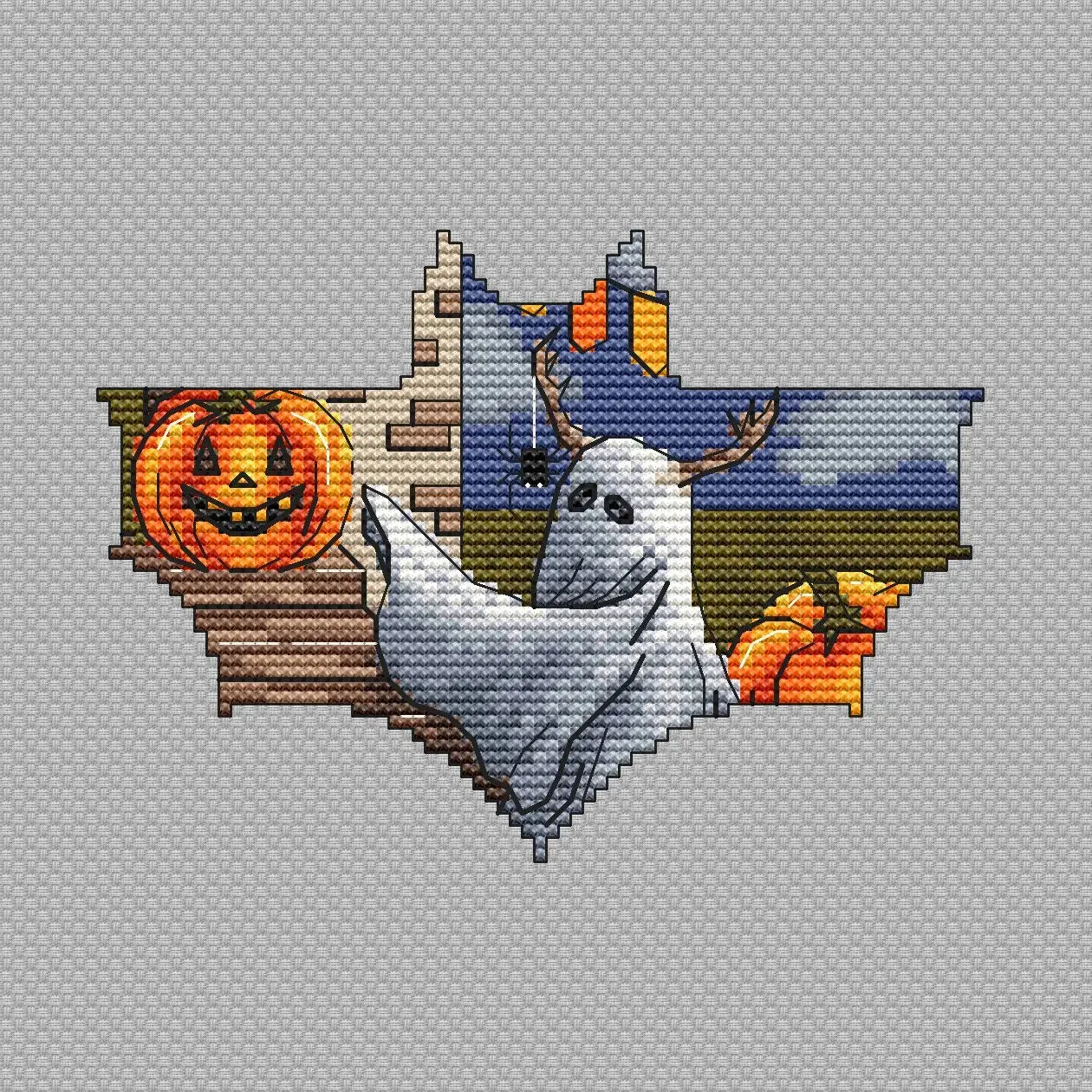 Autumn ghost - PDF Cross Stitch Pattern