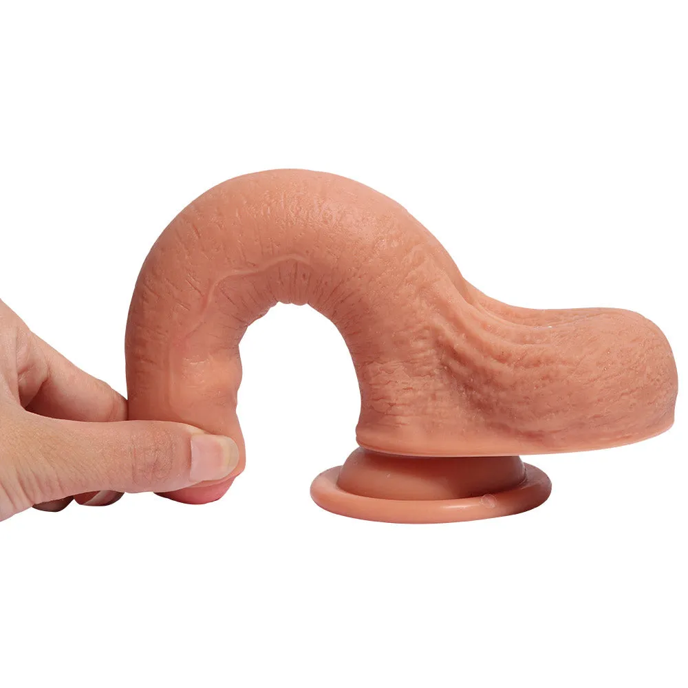 Azazel's Penis 7" Dual-Layered Silicone Cock With Foreskin