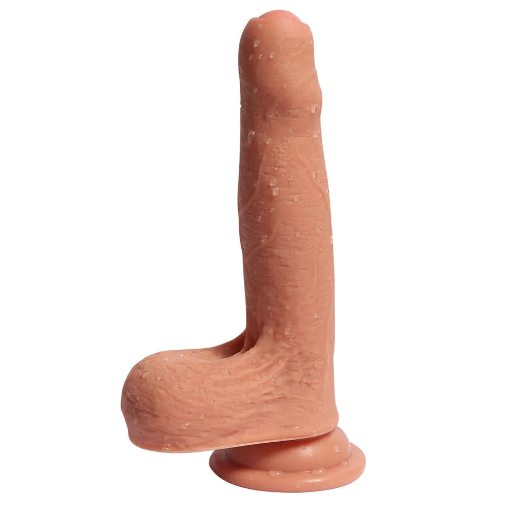 Azazel's Penis 7" Dual-Layered Silicone Cock With Foreskin