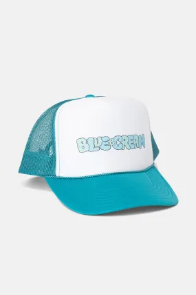 B&C Bubble Logo Mesh Trucker Hat White/Jade