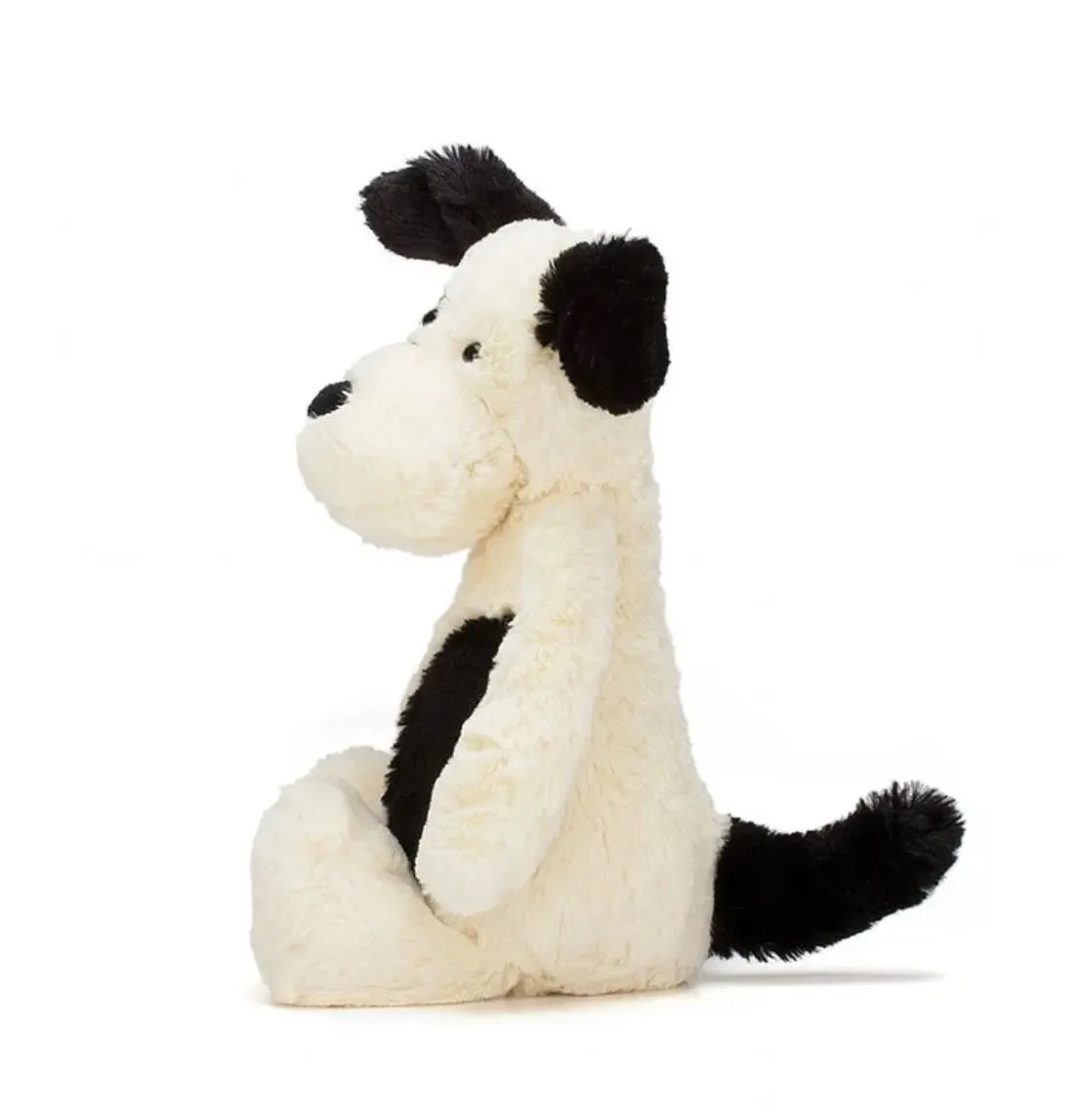 Bashful Black & Cream Puppy By Jellycat