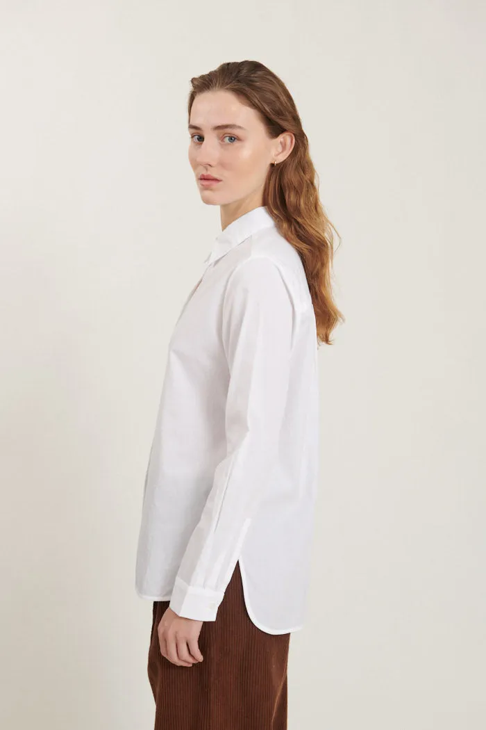 BASIC APPAREL Vilde classic shirt bright white women