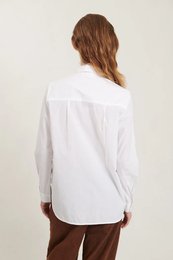 BASIC APPAREL Vilde classic shirt bright white women