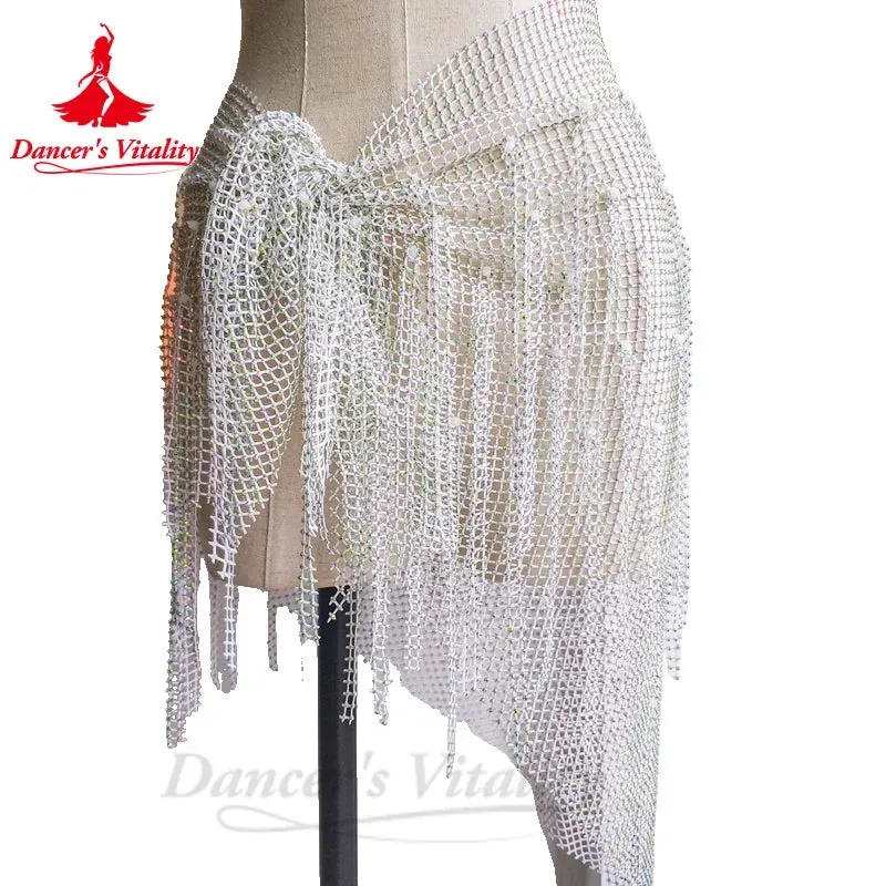 Belly Dance Performance Belt for Women Triangle Scarf  Tassel Buttocks Waist Chain Adult Children Belly Dancing Hip Scarves