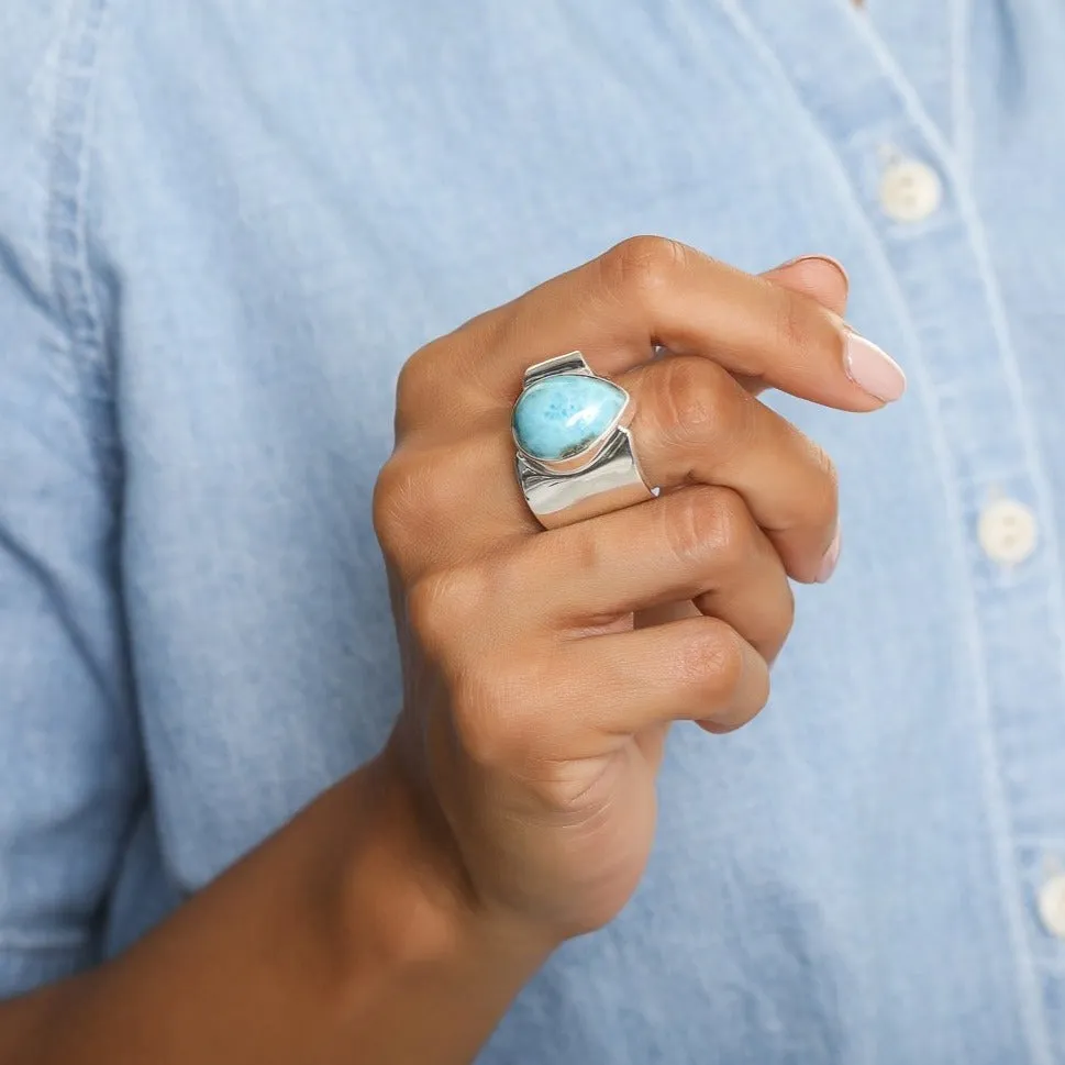 Blue Larimar Ring Tina