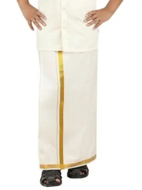 Boys Single Layer Dhoti Cream