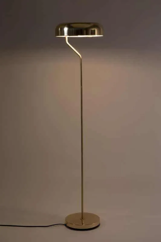 Brass Eclipse Floor Lamp