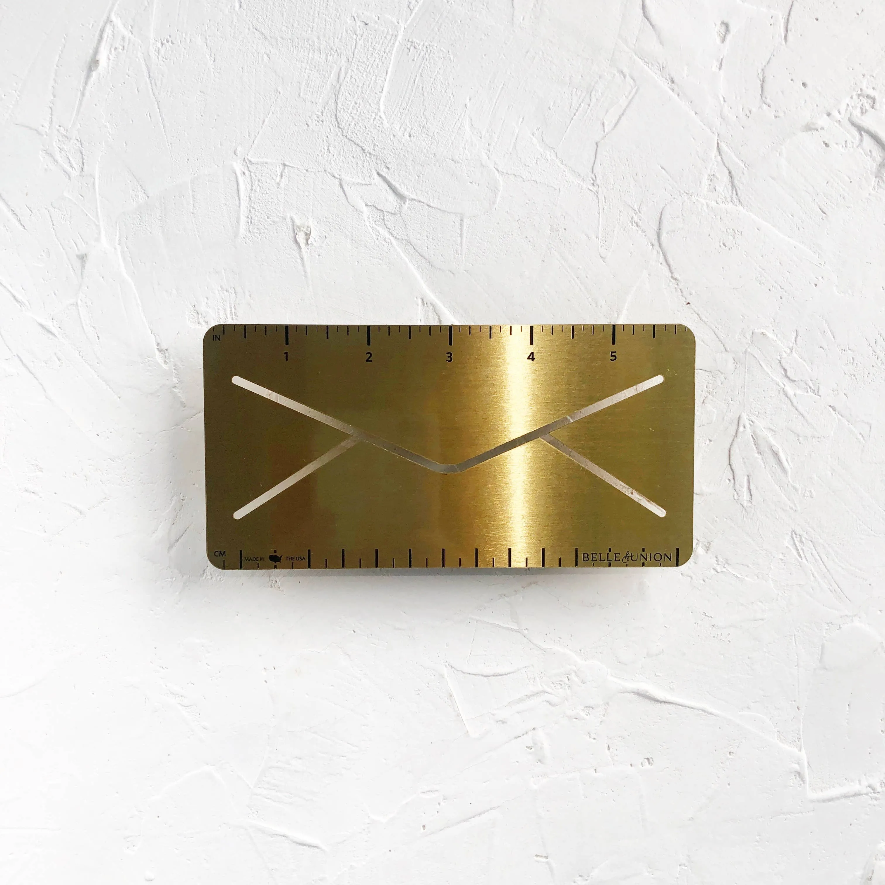 Brass Envelope Ruler