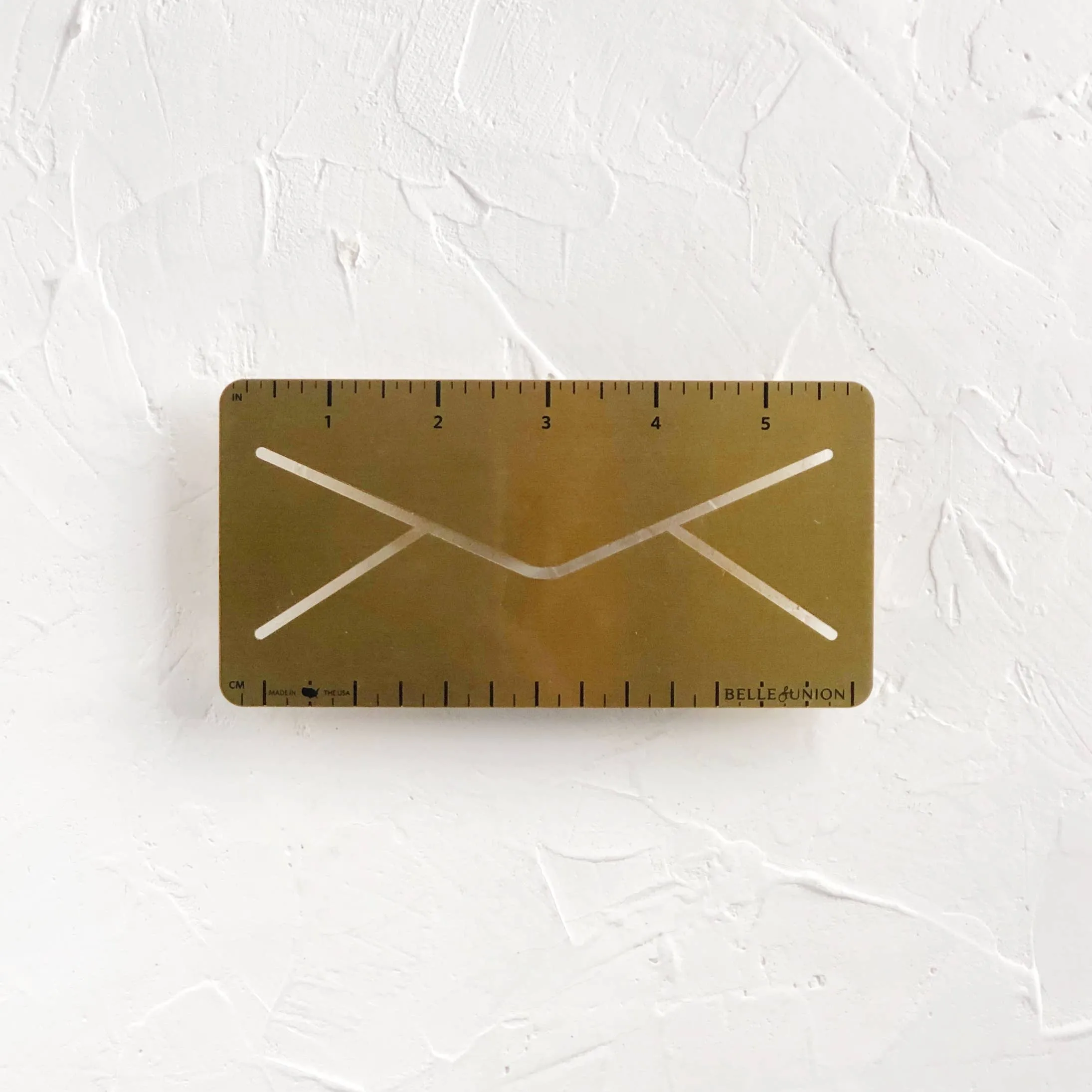 Brass Envelope Ruler