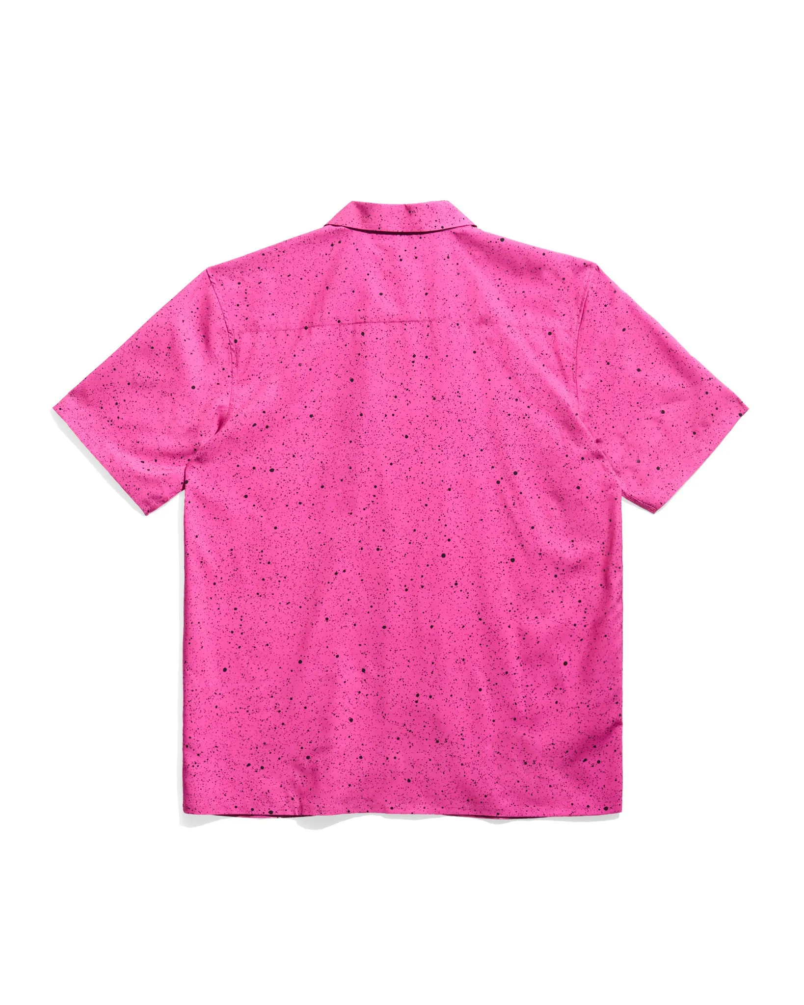 Bret Hart Speckle Pink Button Up Shirt