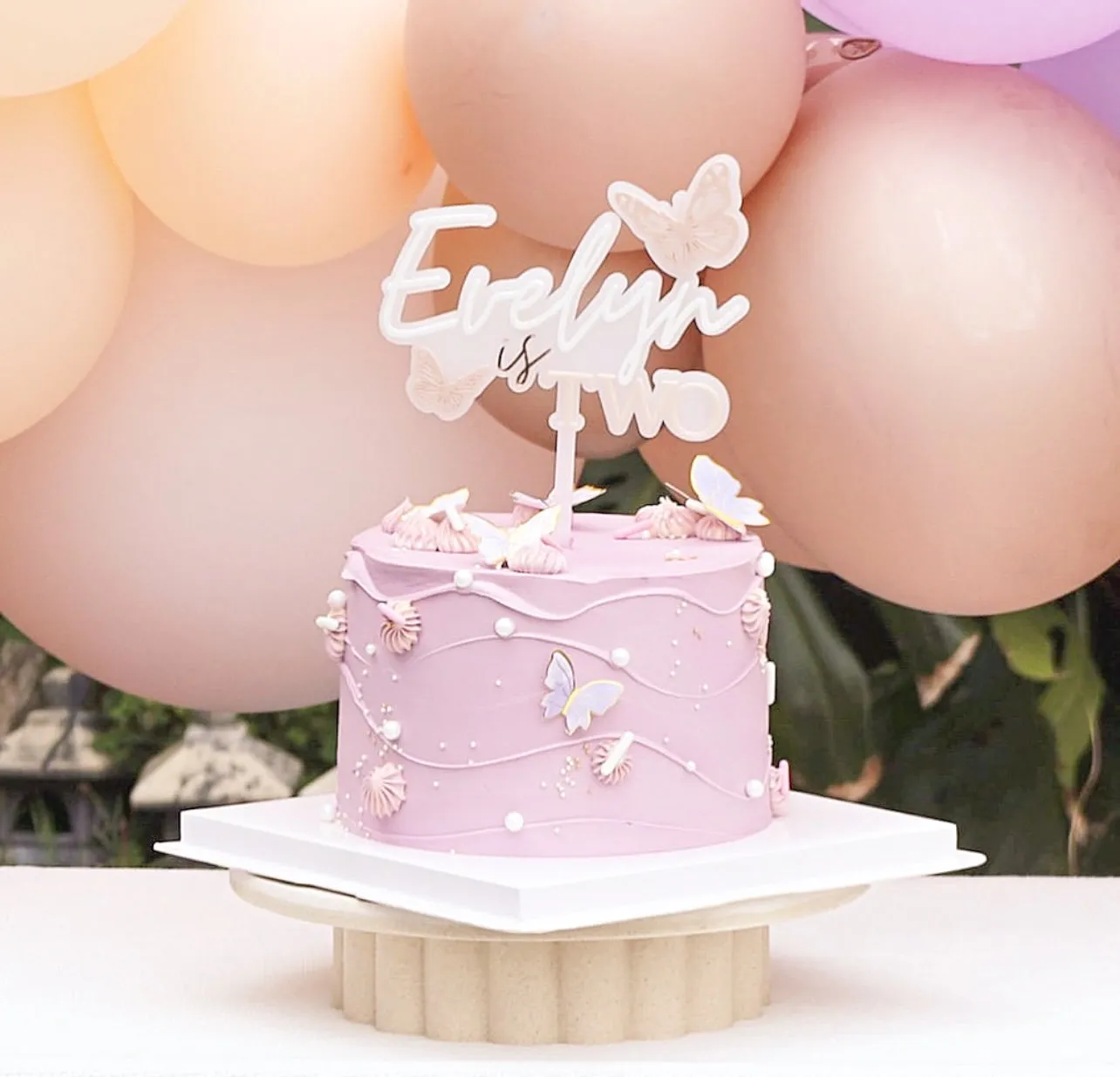 Cake Topper - Butterfly Theme