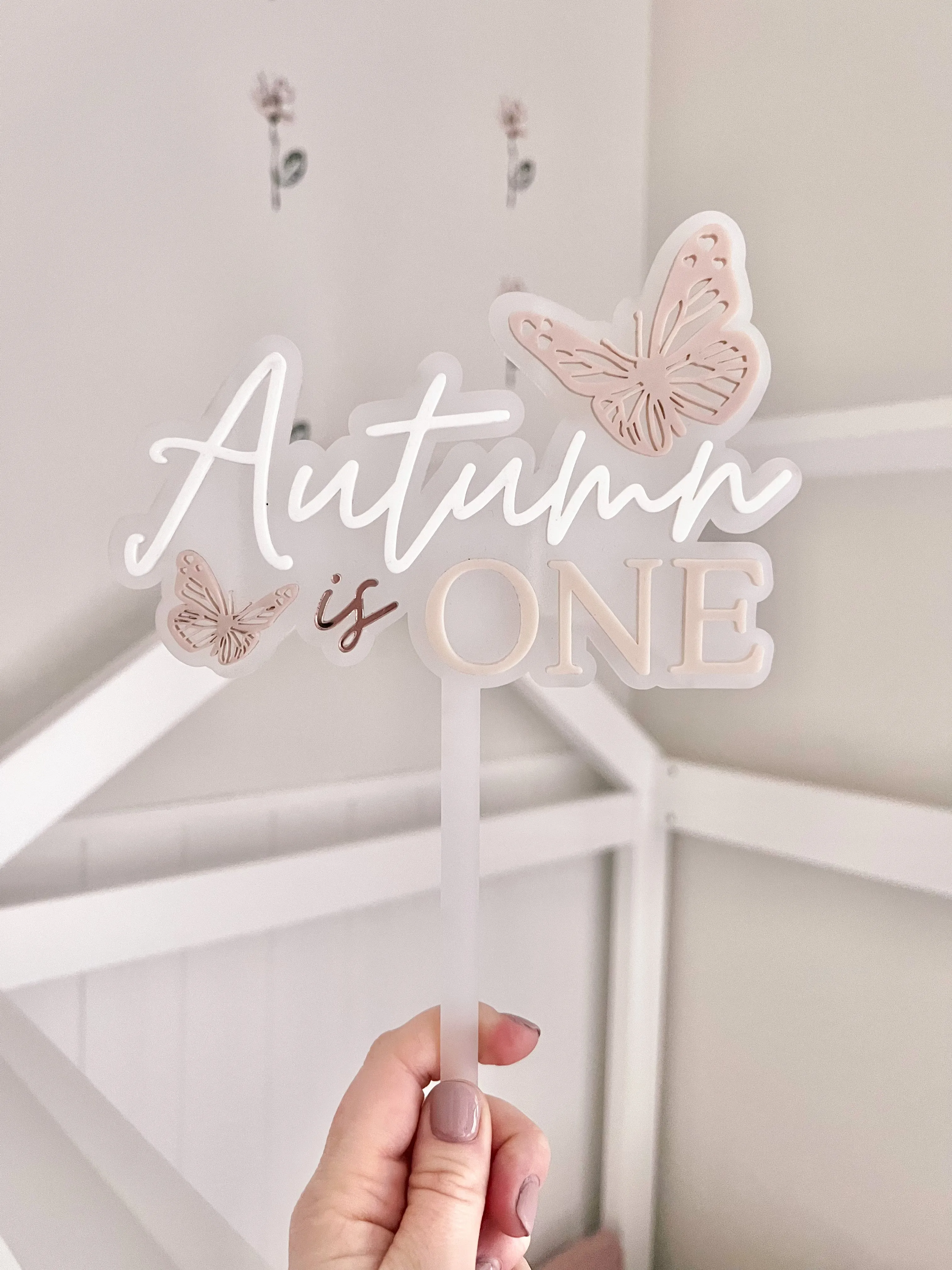 Cake Topper - Butterfly Theme