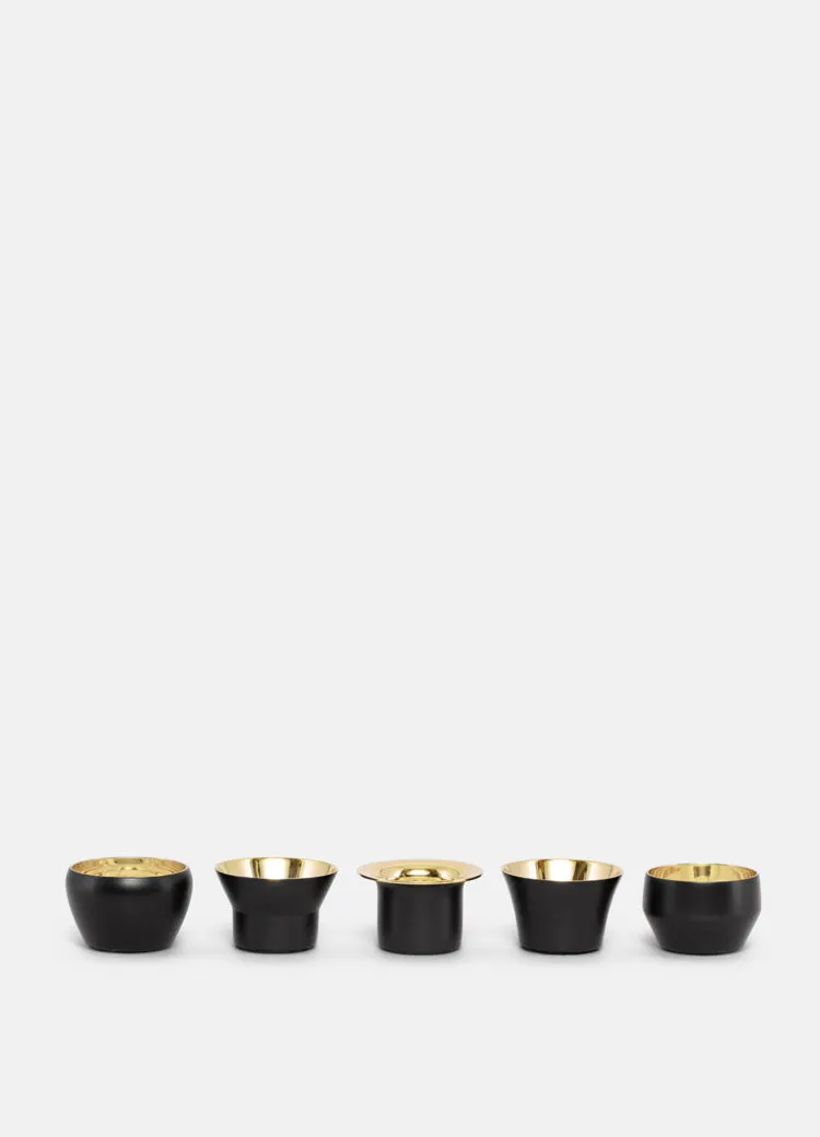 Candle Holder Kin | Set of 5 | Black