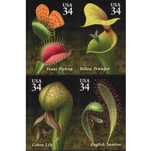 Carnivorous Plant Stamps - United States