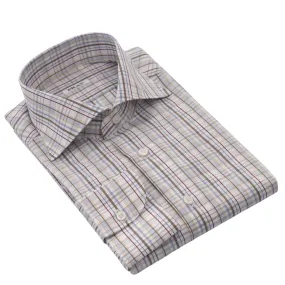 Checked Multicolor Cotton Shirt