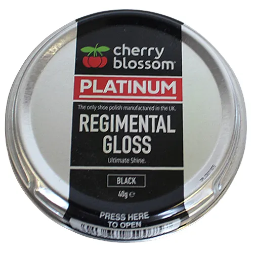 Cherry Blossom Gloss Shoe Polish- 40g-Black