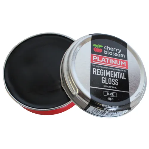 Cherry Blossom Gloss Shoe Polish- 40g-Black