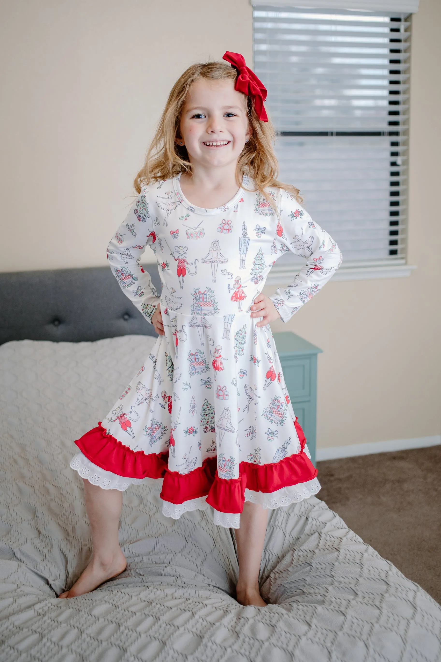 CHRISTMAS BALLERINA TWIRL DRESS