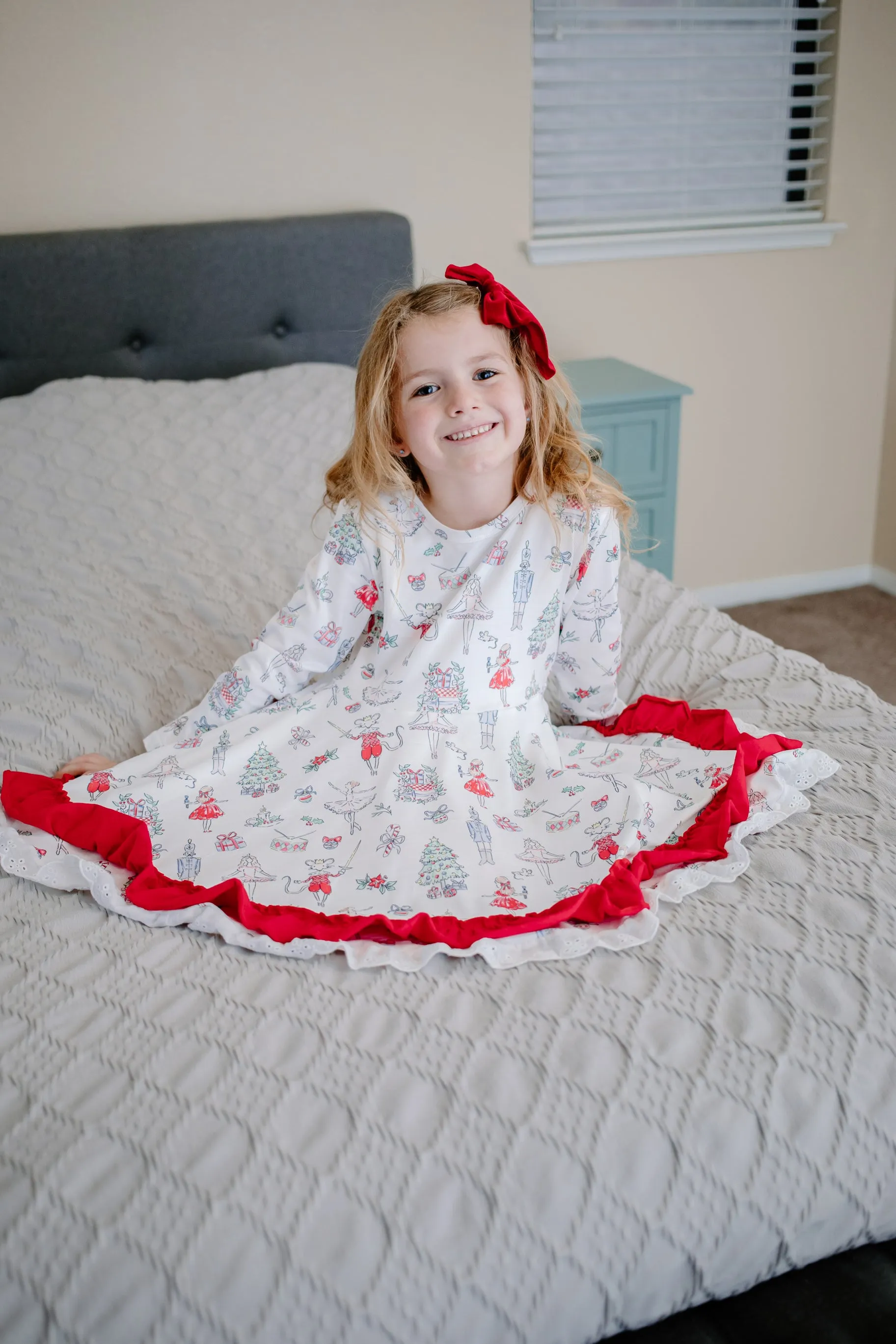 CHRISTMAS BALLERINA TWIRL DRESS