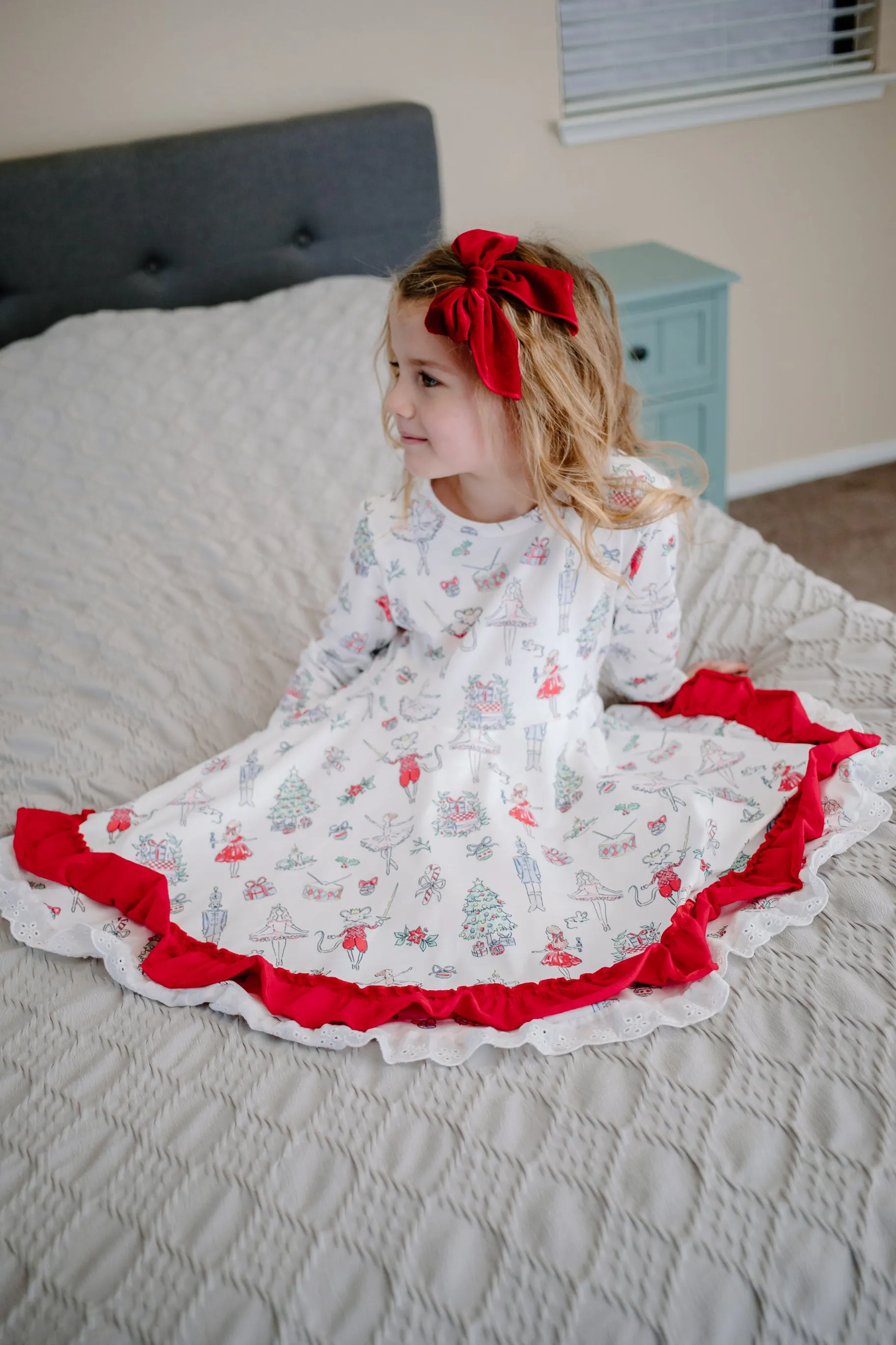 CHRISTMAS BALLERINA TWIRL DRESS