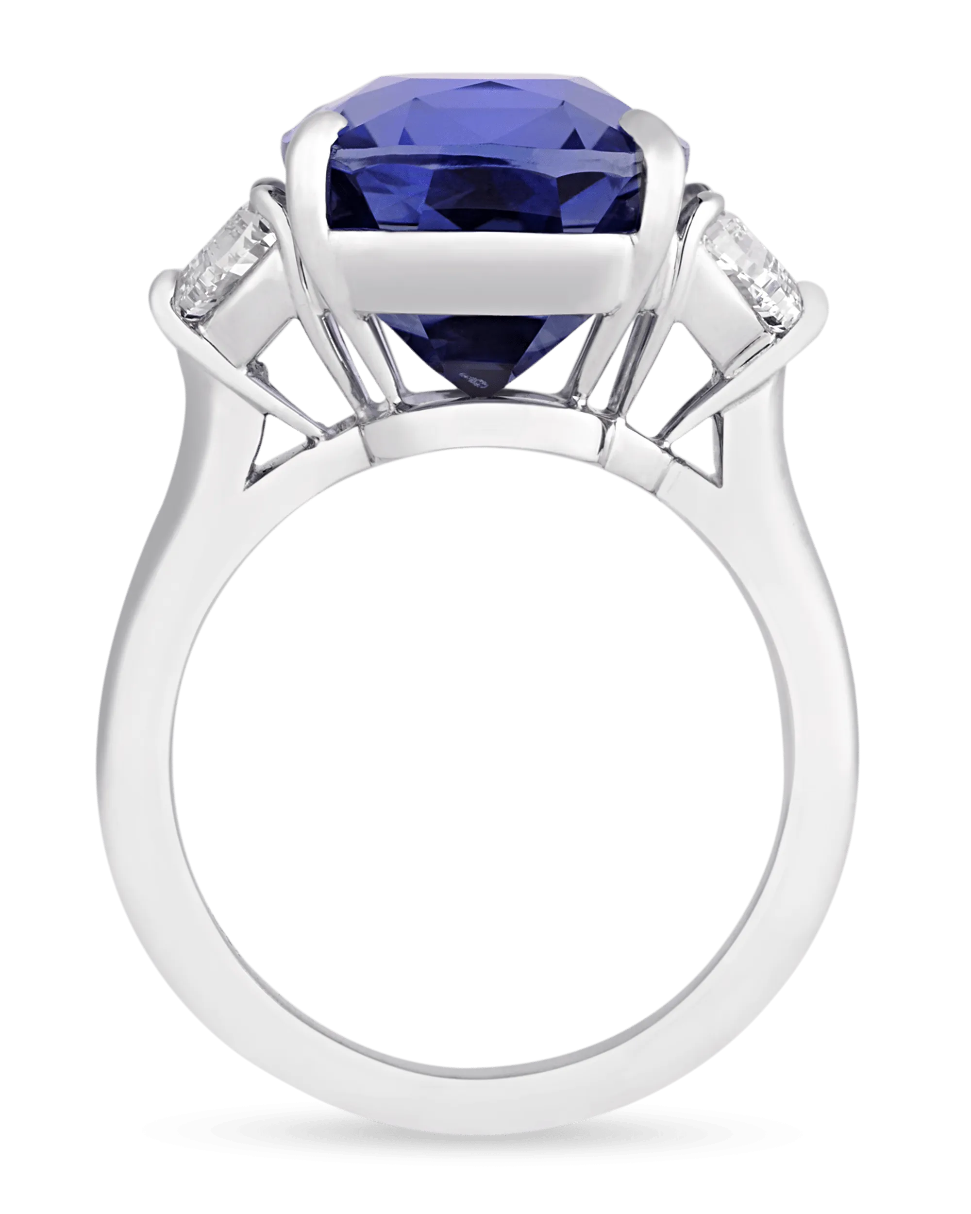 Color-Change Sapphire Ring, 12.40 Carats