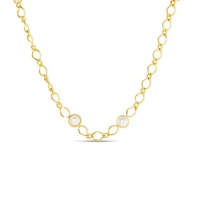 Cora Pearl Pendant Necklace - Gold