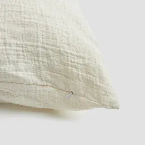 Cream Crinkle Cushion Cover