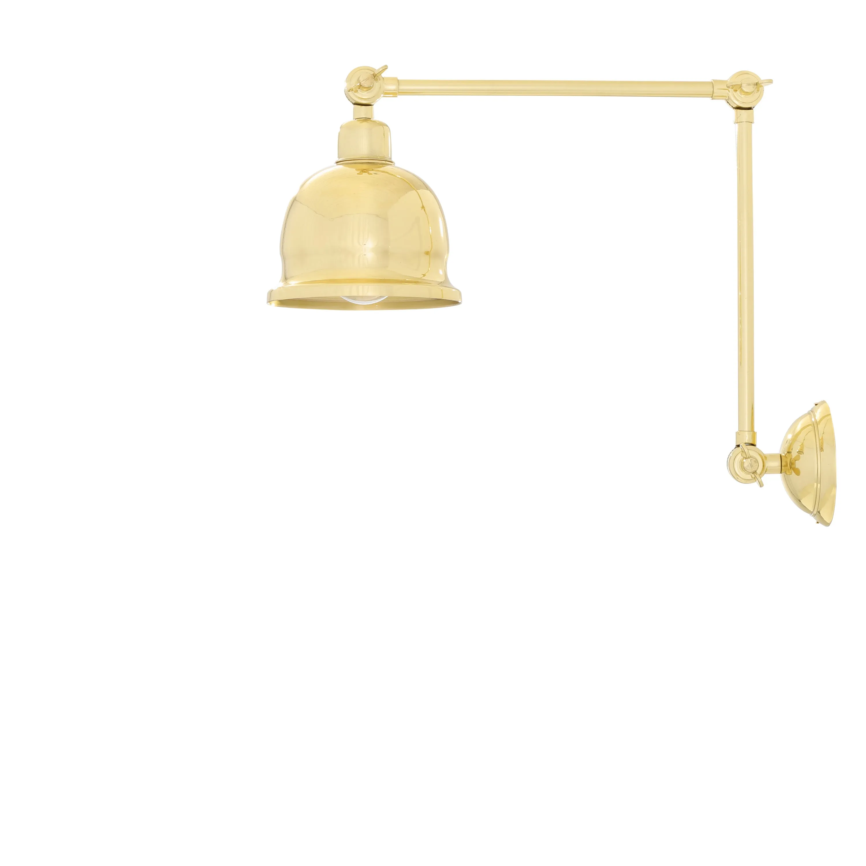 Dale Vintage Adjustable Brass Picture Light