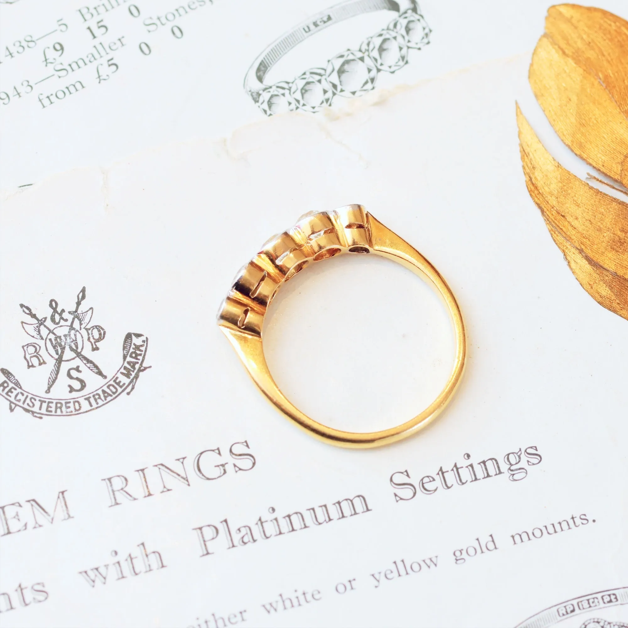 Dreamsome Antique Edwardian Diamond Engagement Ring