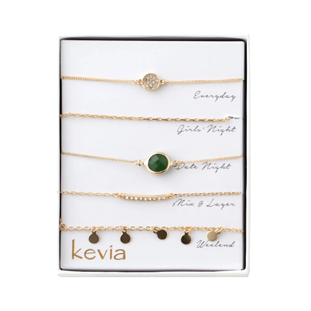 Emerald Theme Bracelet Box Set