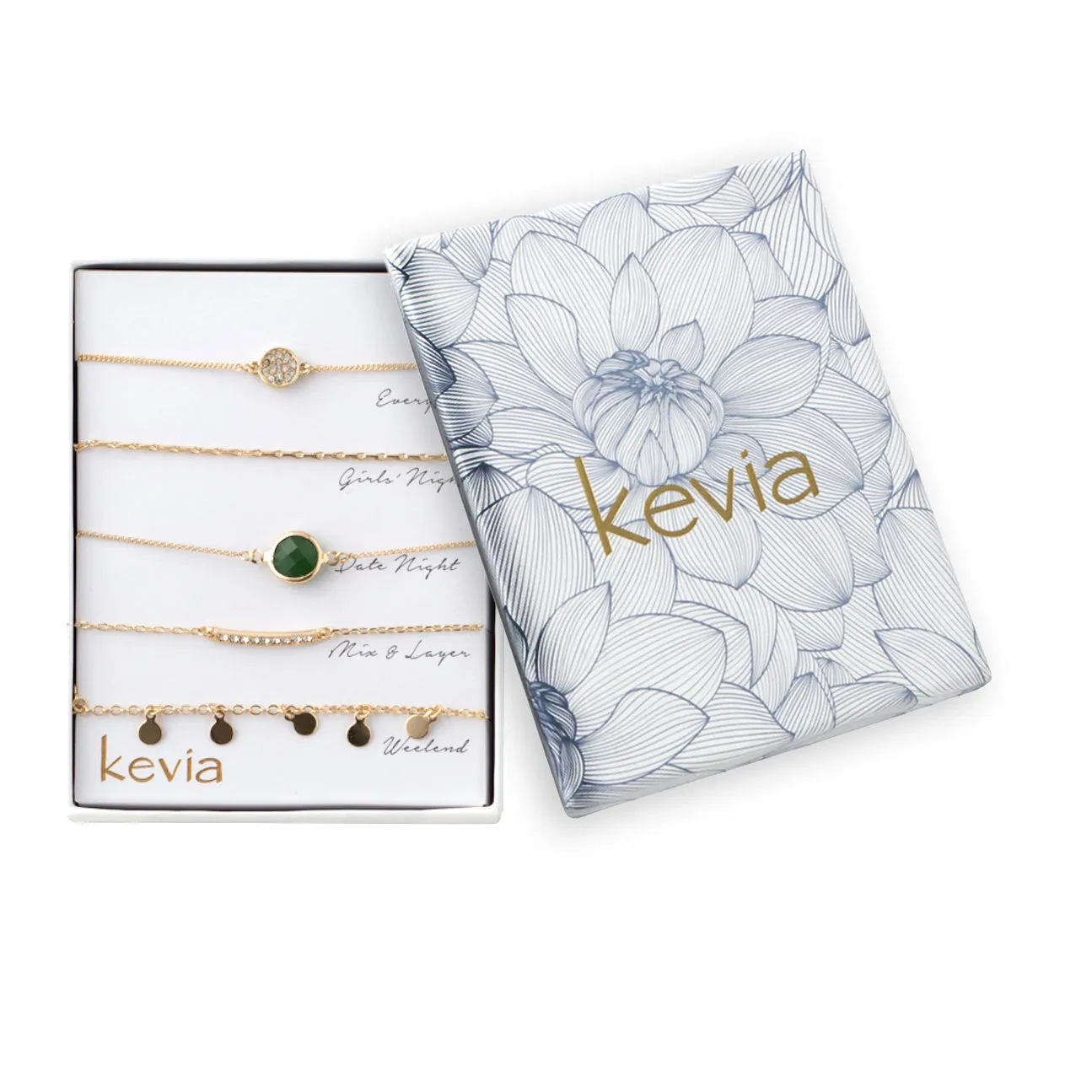 Emerald Theme Bracelet Box Set