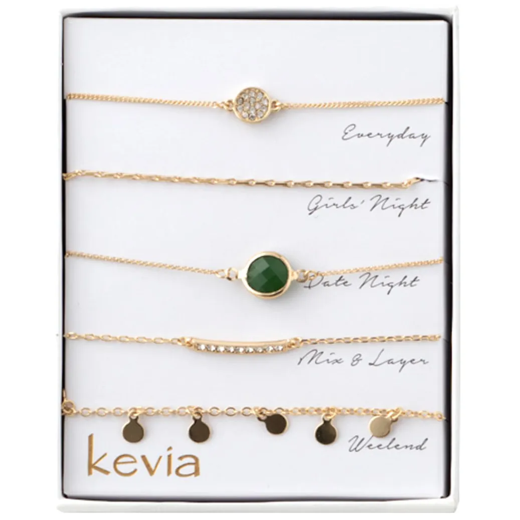 Emerald Theme Bracelet Box Set